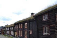 Turf roofed houses Sleggveien Røros